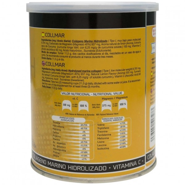 Drasanvi Collmar® Colágeno Marino + Magnesio + Cúrcuma Sabor Limón 300G