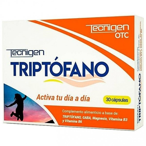 Tecnigen Triptófano Suplemento Alimenticio 30 Cápsulas.