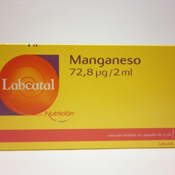 Labcatal 10 Manganeso Ampollas, 28 X 2 Ml