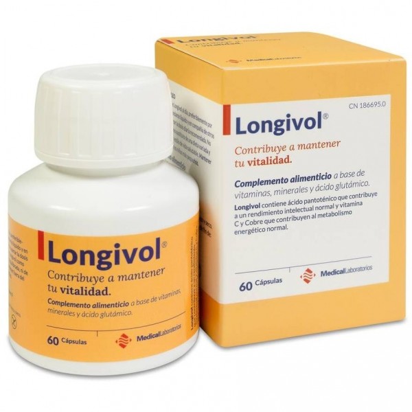 Medical Laboratorios Longivol, Suplemento Para Mantener La Energía 60 Cápsulas
