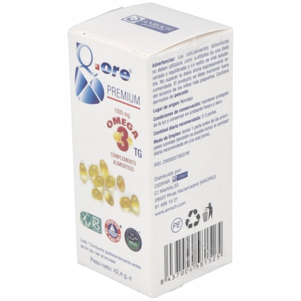 Q.Ore Premium Omega 3 60Perlas