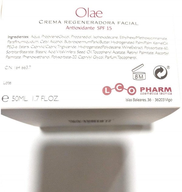 Olae Crema Regeneradora Facial (1 Envase 50 Ml)