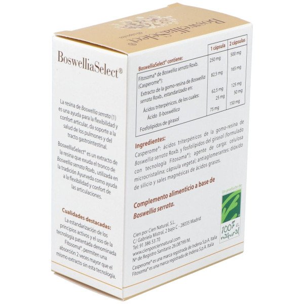 100% Natural Boswellia Select 60Cáps