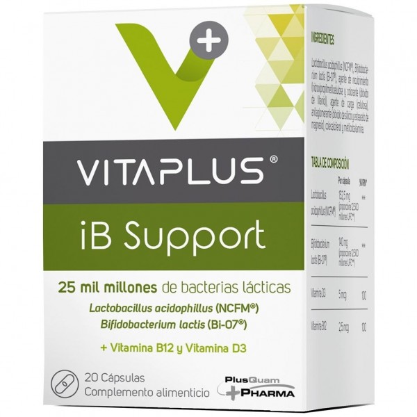 Plusquam Pharma Vitaplus Ib Support 20 Cápsulas
