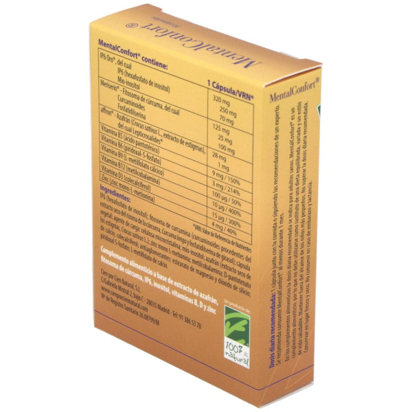 100% Natural Mentalconfort 30cáps - Cien por Cien Natural