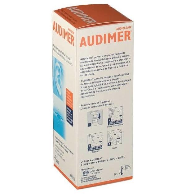 Audimer Audiclean Solucion - Limpieza Oidos (1 Envase 60 Ml)