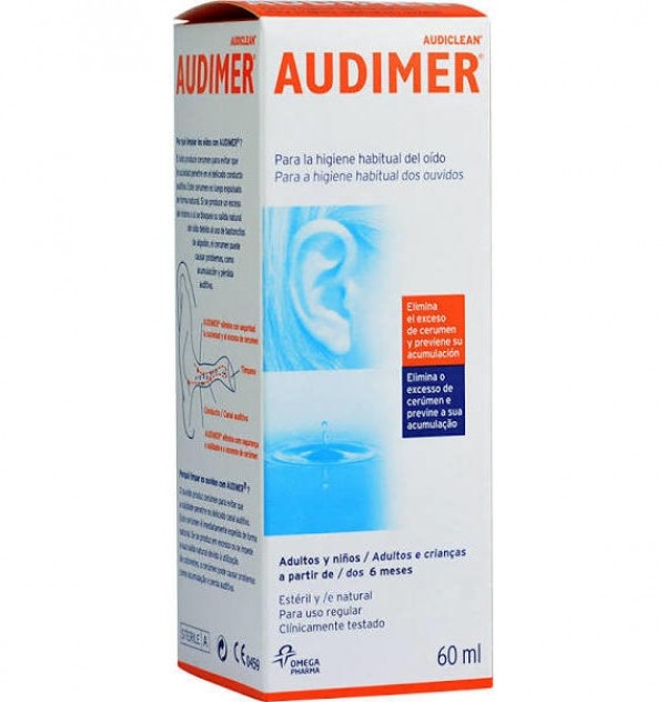 Audimer Audiclean Solucion - Limpieza Oidos (1 Envase 60 Ml)