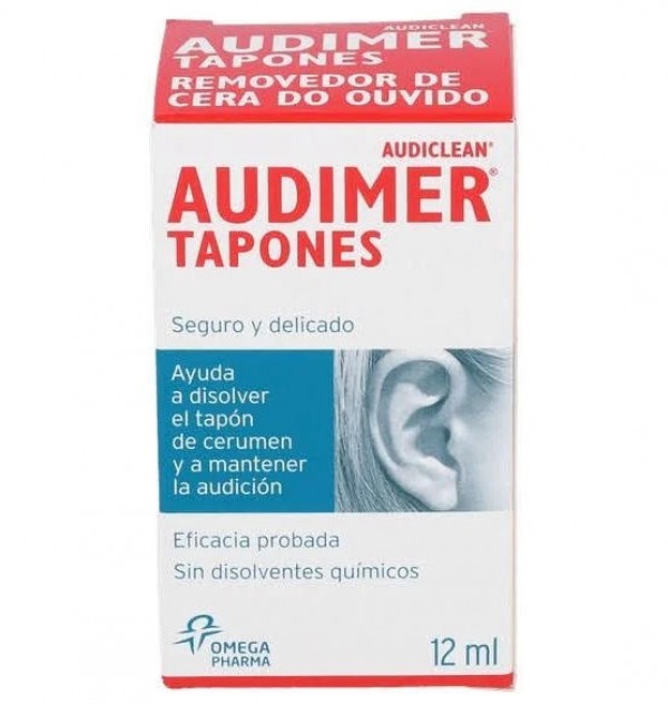 Audimer Audiclean Tapones Solucion - Limpieza Oidos (1 Envase 12 Ml)