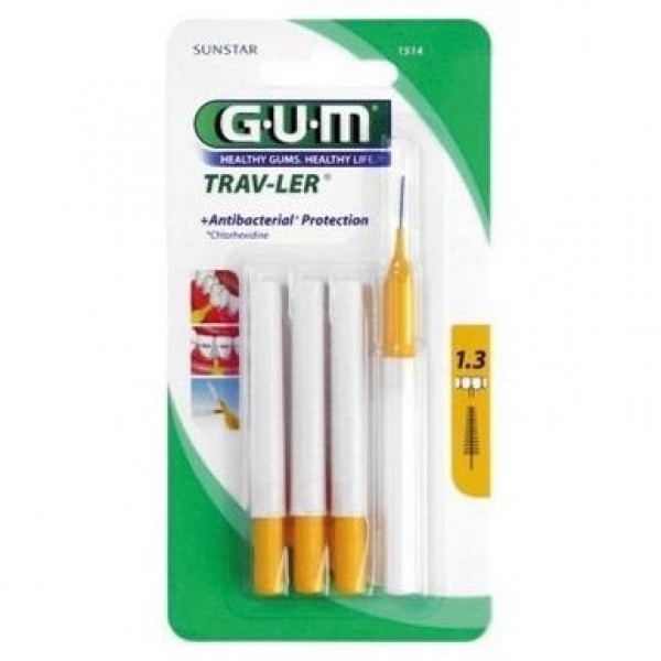 Gum® Butler Cepillo Interdental Viaje 1514 6Uds