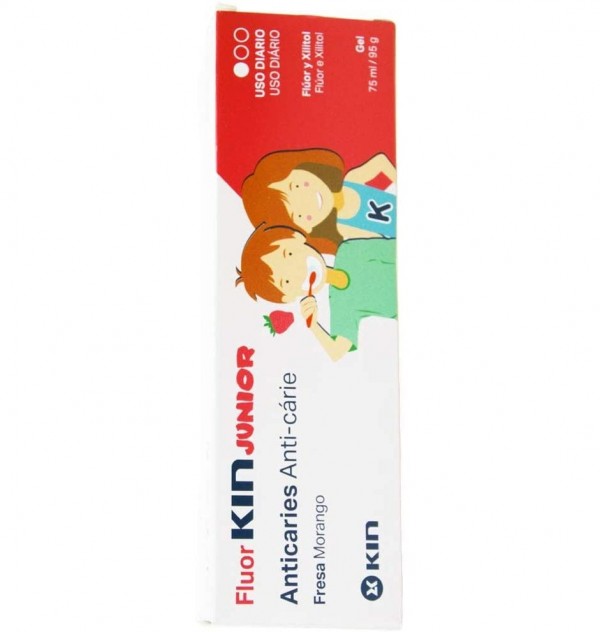 Fluor Kin Junior Gel (1 Envase 75 Ml Sabor Fresa)
