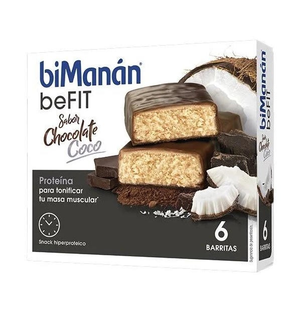 Bimanan Befit Proteina (6 Barritas 27 G Sabor Chocolate Coco)