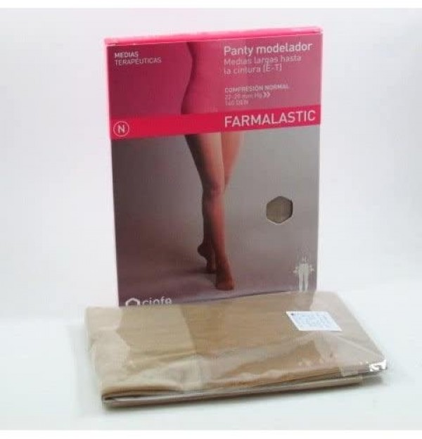 Panty Compresion Normal - Farmalastic Cn Modelador 140 Den (Talla Pequeña Color Beige)