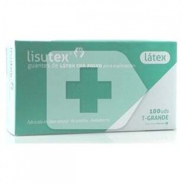 Lisutex Guantes Látex Talla Grande 100Uds