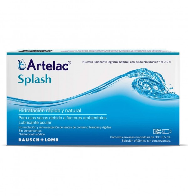 Artelac Splash Colirio Ojos Secos, 30 Monodosis. - Bausch & Lomb
