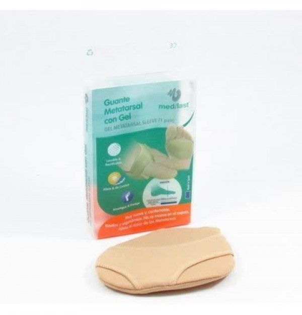 Guante Metatarsal Almohadilla Plantar - Medilast Gel (Talla Grande)