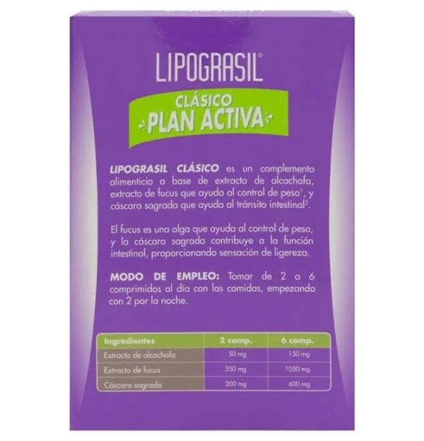 Lipograsil Doble Efecto Clasico (50 Comprimidos)