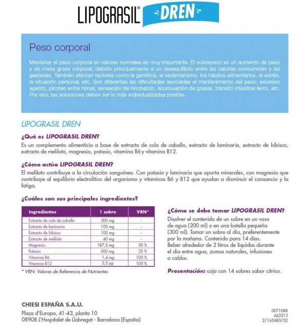 Lipograsil Dren (8G 14 Sobres Citricos)