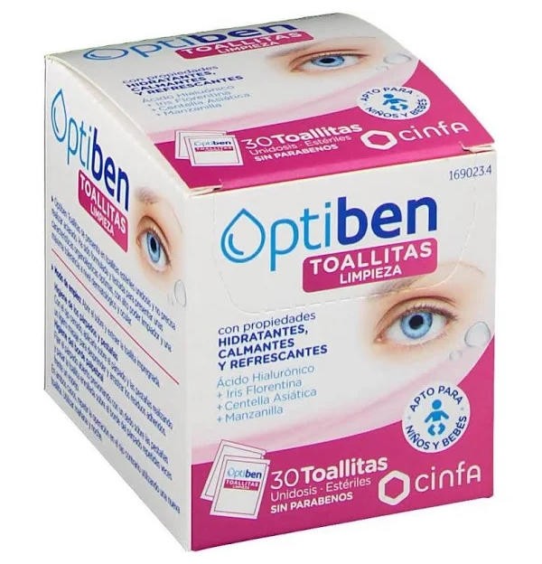 Optiben Toallita Con Locion Limpiadora Higiene (30 Unidades)