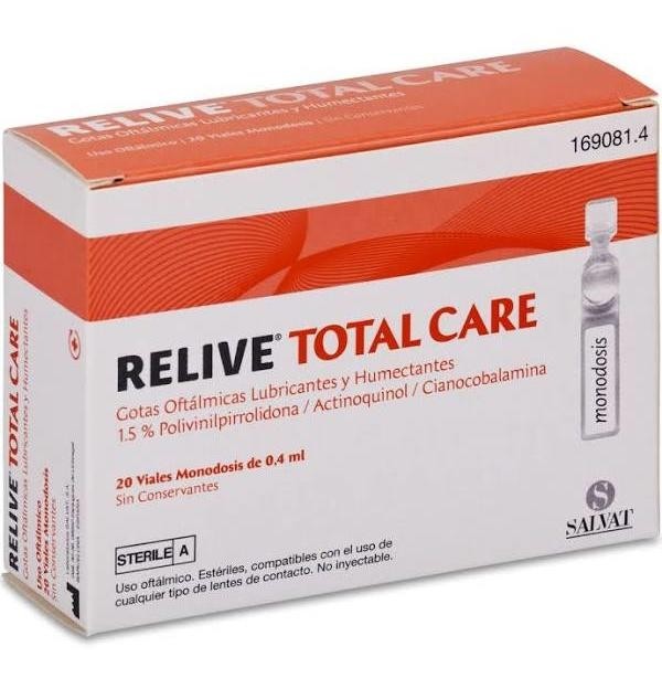 Relive Total Care Gotas Oftalmicas Esteril (20 Monodosis 0,4 Ml)