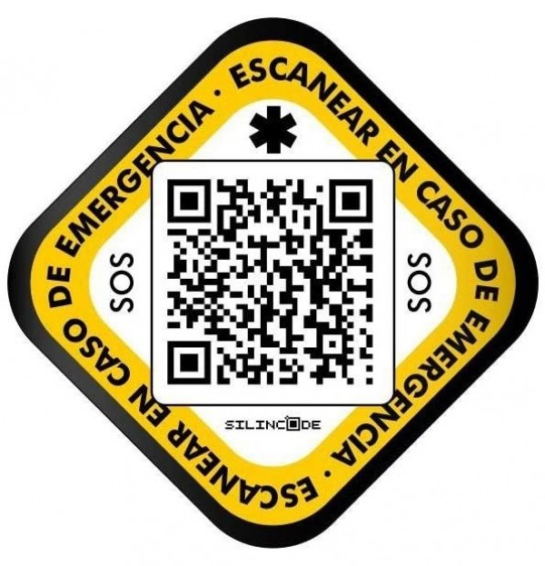 Adhesivo Casco Identificacion Silincode Qr