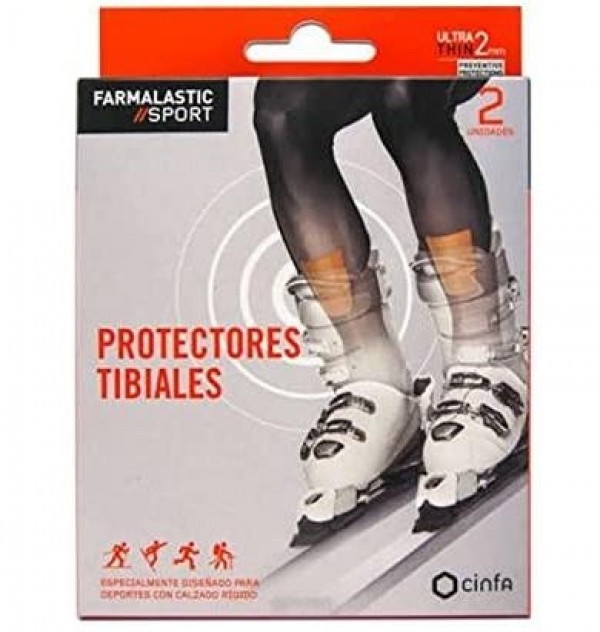 Aposito Protectores Tibiales - Farmalastic Sport (2 U 7 Cm X 9.5 Cm)