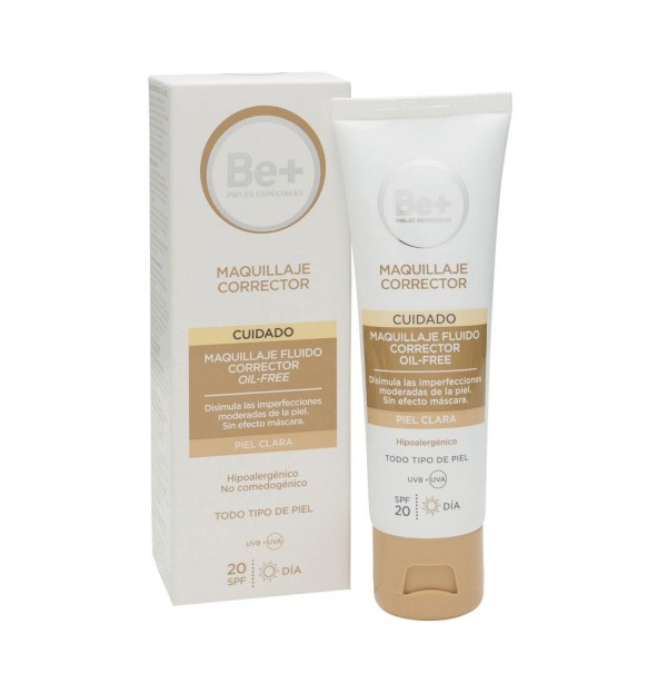Be+ Maquillaje Fluido Corrector Oil Free Spf 20 (1 Envase 40 Ml Piel Clara)