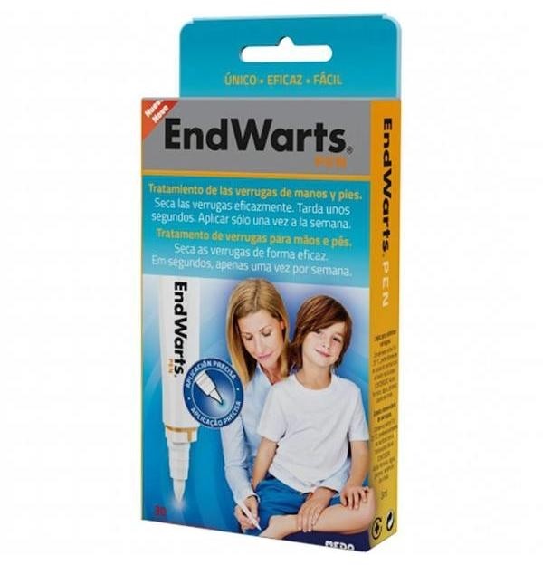 Endwarts Pen Lapiz Aplicador - Antiverrugas (1 Envase 3 Ml)