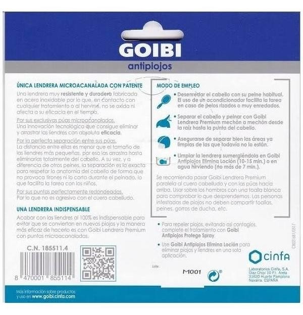 Goibi Antipiojos Lendrera Premium (1 U)