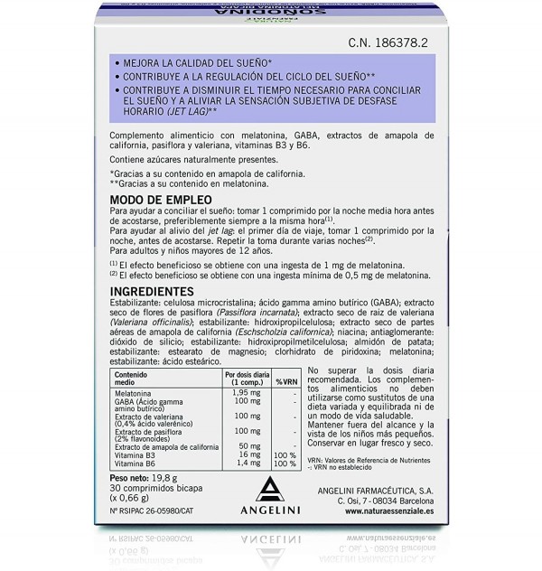 Soñodina (30 Comprimidos Bicapa)