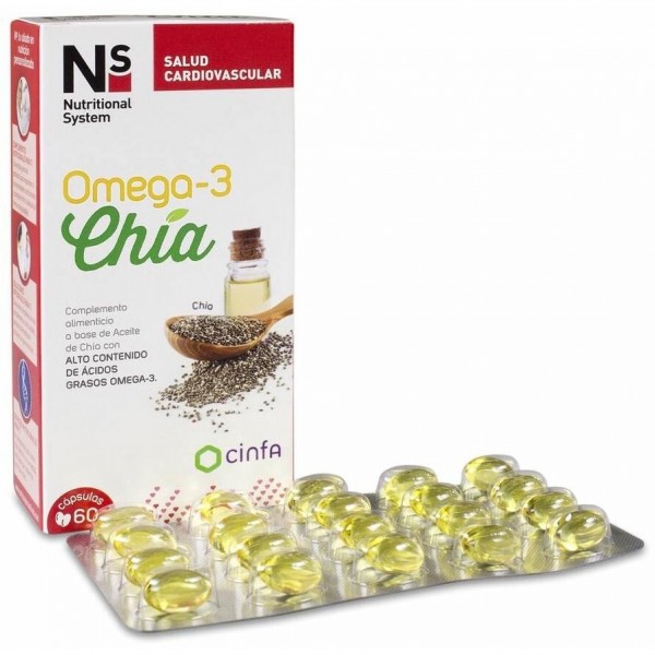 Ns Omega-3 Chía, 60 Cápsulas