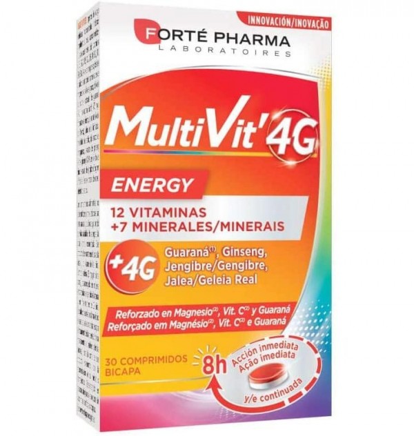 Multivit 4G Energy (30 Comprimidos)