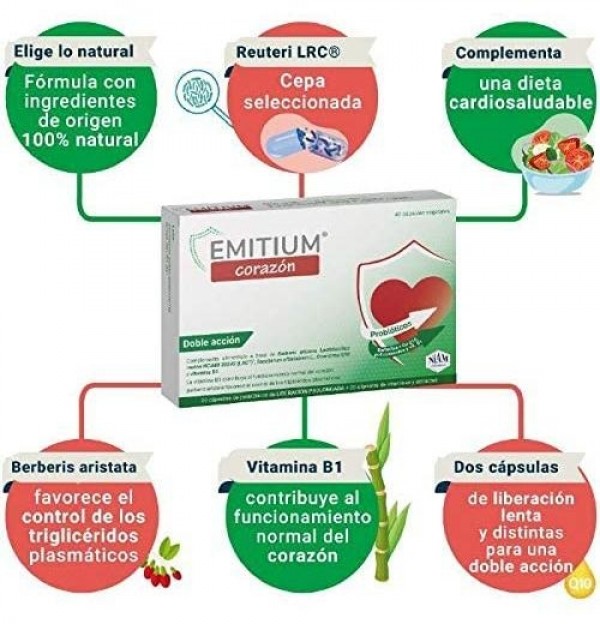 Emitium Corazon (40 Capsulas)