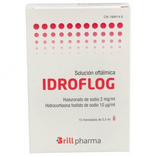 Brill Pharma Idroflog Solución Oftálmica, 0,5 Ml X 15 Monodosis