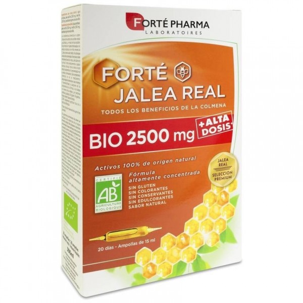 Forte Pharma Jalea Real Bio 2500Mg 20 Ampollas