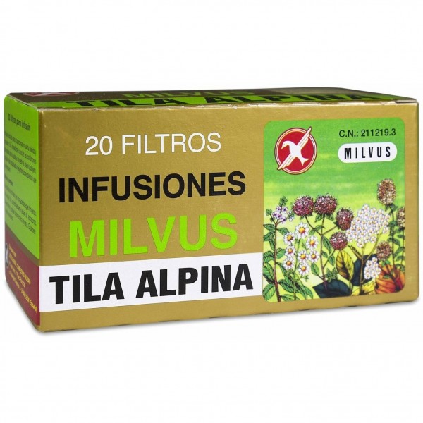 Milvus Tila Alpina, 20 Filtros, 20 Sobres