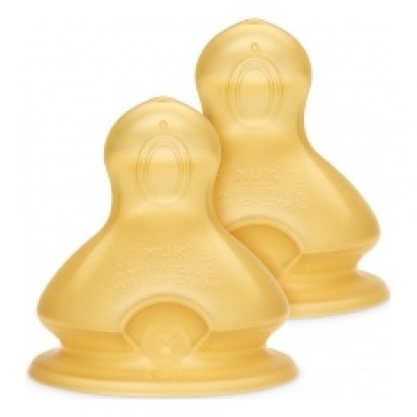 Nuk Tetina Látex Boca Ancha T2 Orificio M 2Uds