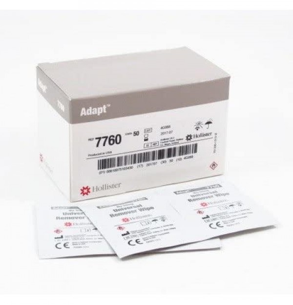 Hollister Toallita Quita Adhesivo - Ostomia (50 Toallitas)