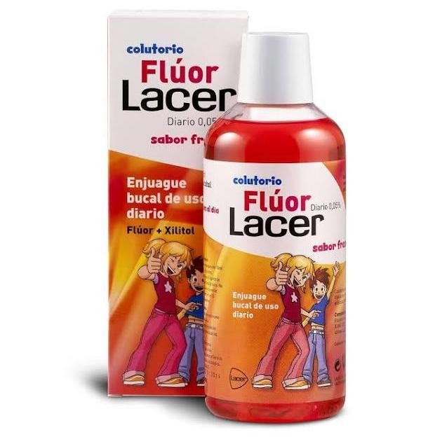 Lacer Colutorio Fluor Diario 0,05 % (1 Envase 500 Ml Sabor Fresa)