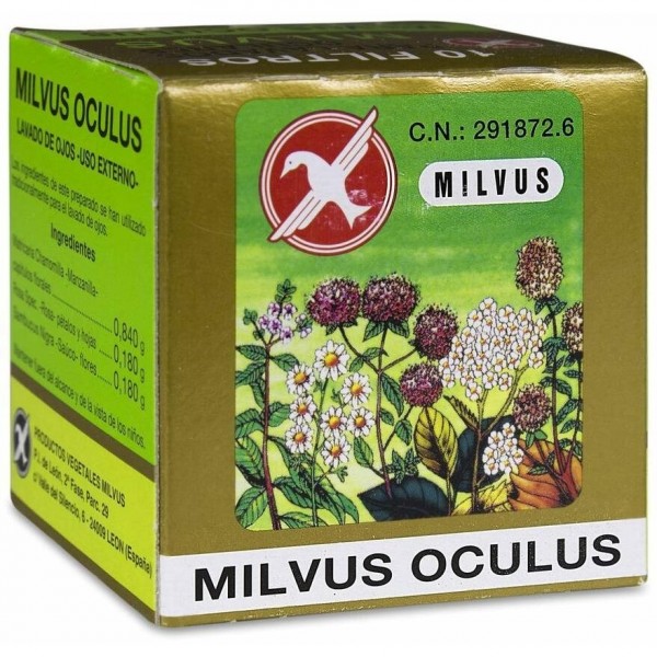 Milvus Oculus Lavado De Ojos 1.2 G 10 Filtros