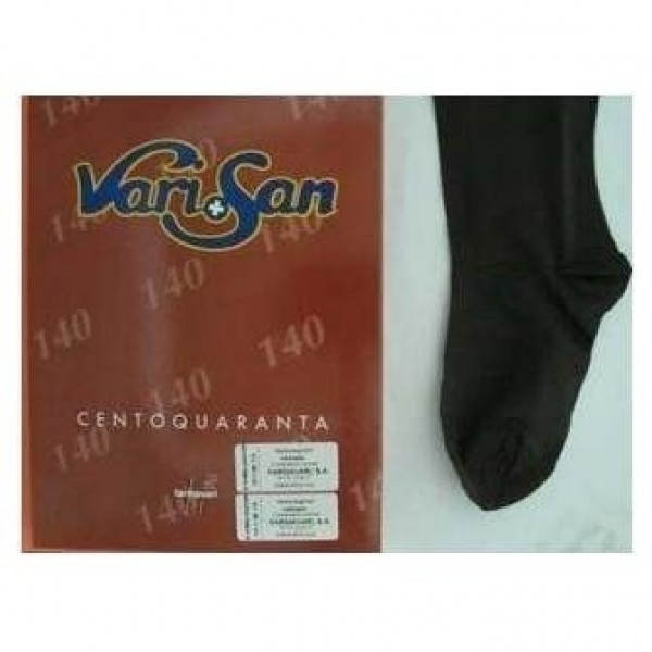 Varisan Media Larga Con Silicona Compresión Normal Marrón Talla 4, 1 Ud