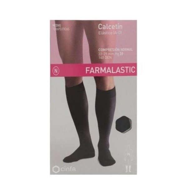 Calcetin - Farmalastic (Talla Mediana Color Azul Marino)