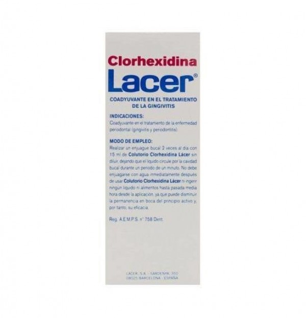 Lacer Colutorio Clorhexidina (1 Envase 200 ml) - Lacer Laboratorios Sa