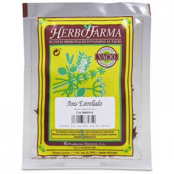 Herbofarma Infsusión Anis Estrellado Al Vacio 30G