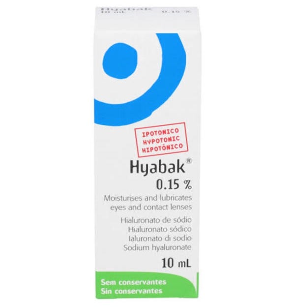 Hyabak 0.15% - Solucion Hidratante Lentes De Contacto (1 Envase 10 Ml)