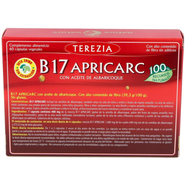 B17 Apricarc Con Ac. Semillas De Albaricoque 60Cap