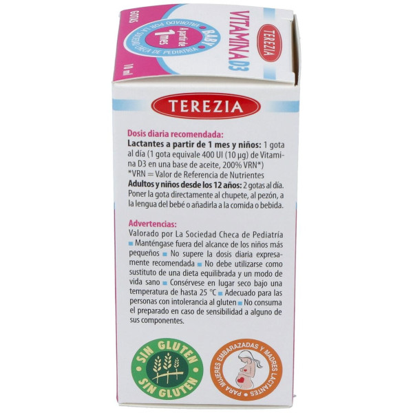 Terezia Vitamina D3 Gotas 10Ml