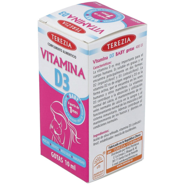 Terezia Vitamina D3 Gotas 10Ml