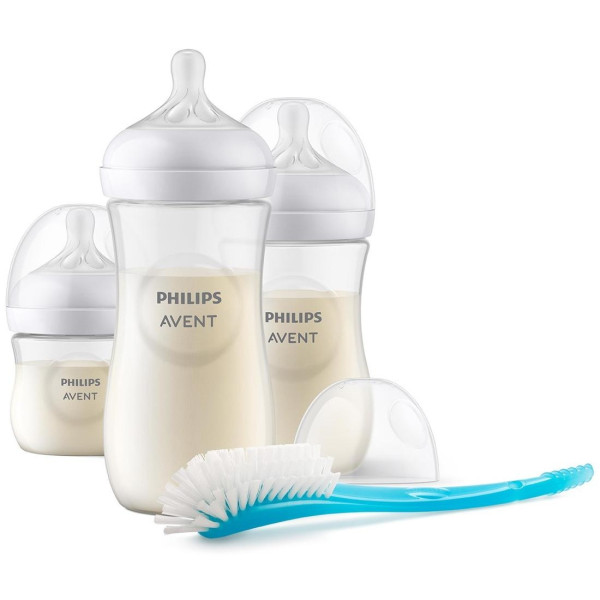 Philips Avent Natural Response Pack 3 Biberones Y 1 Cepillo 4 Piezas