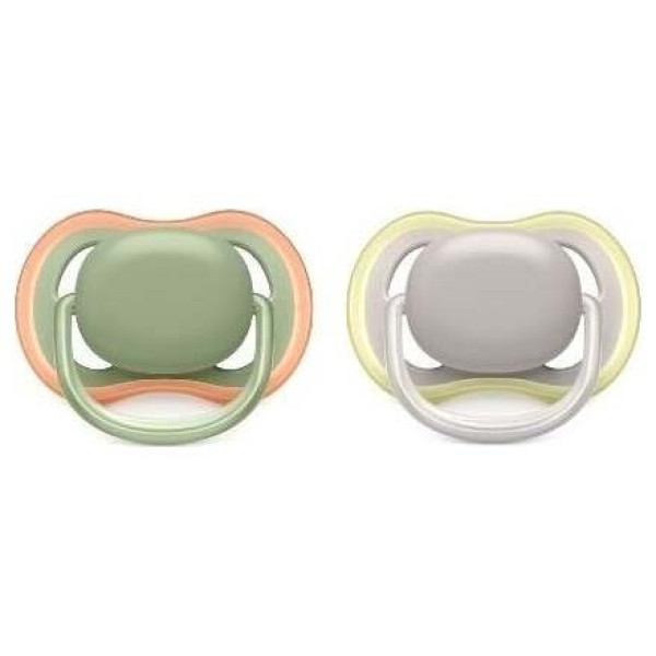 Philips Avent Chupete Ultra Air 6-18Meses Neutro 2Uds