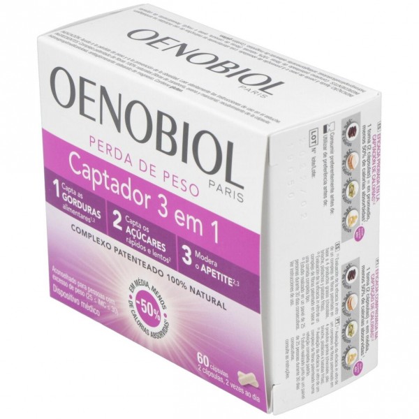 Oenobiol Captador Grasas 3 En 1 60Caps